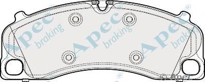 APEC BRAKING pad1904 -  Комплект тормозных колодок, дисковый тормоз